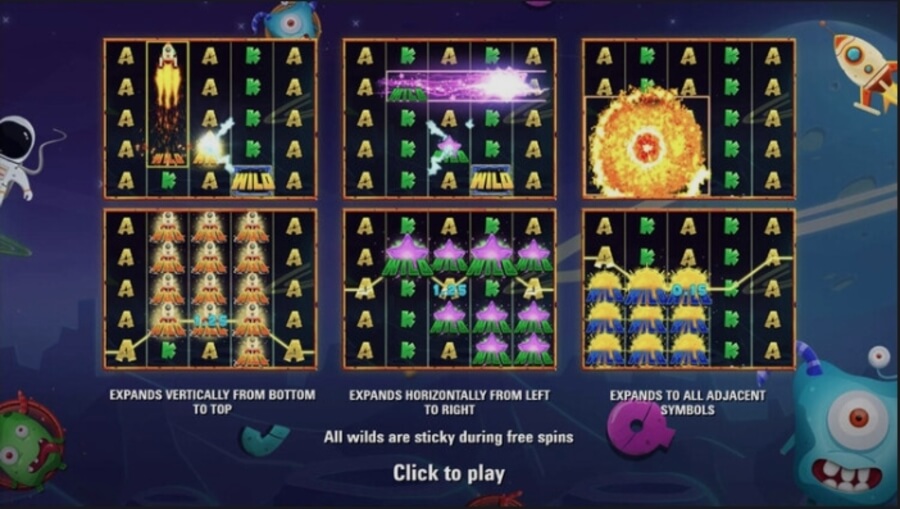 Electric Elephant Games Space Spins Online Slot Game Reels