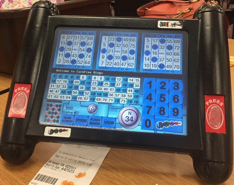 electronic bingo machine