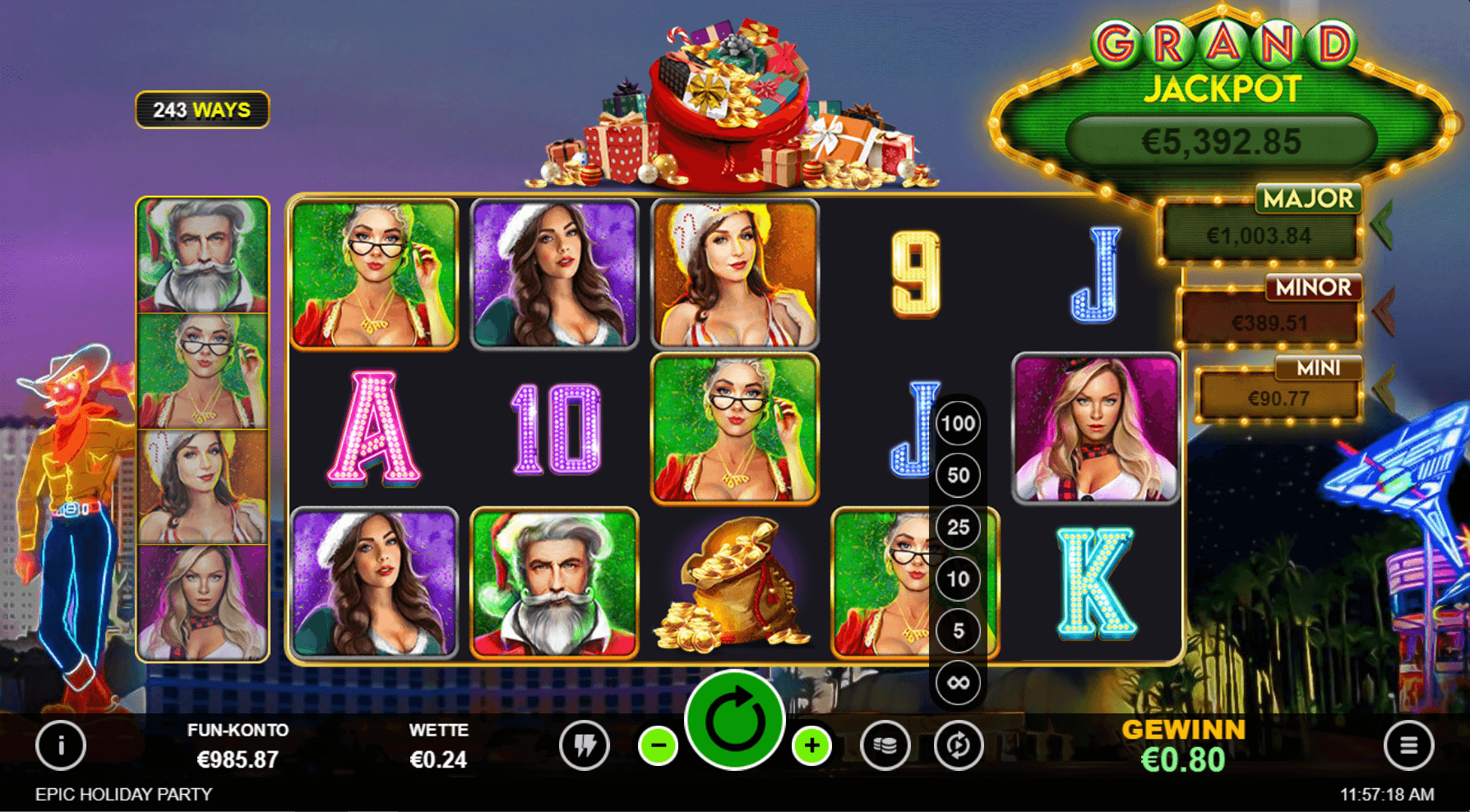 epic holiday party win