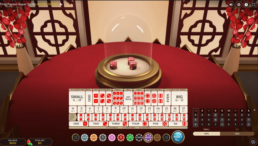 evolution gaming super sic bo