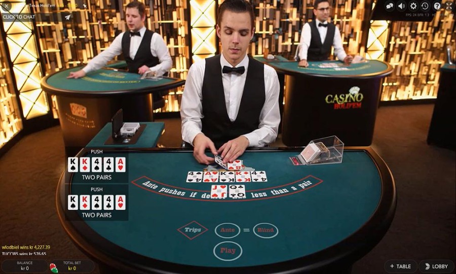 Evolution Ultimate Texas Hold'em Jeu