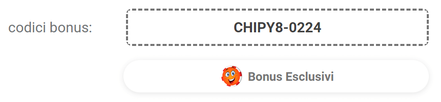 immagine del codici bonus esclusivi chipy