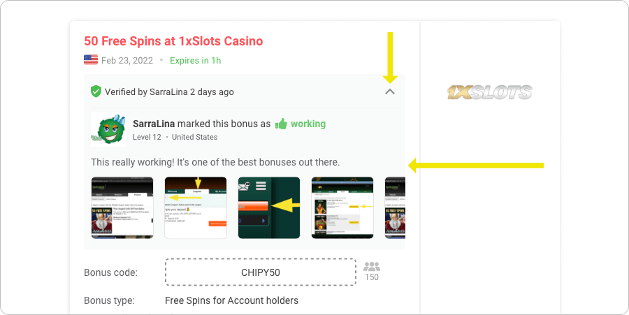 expand the bonus verification details