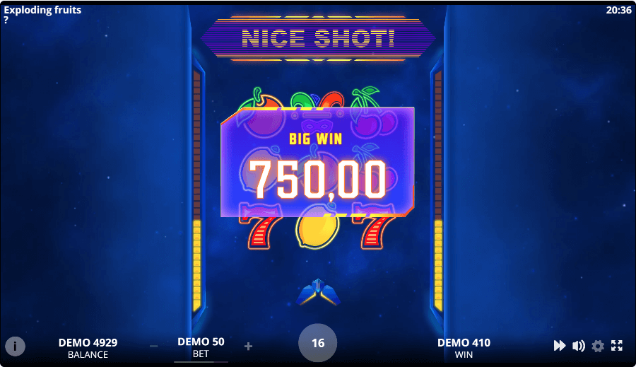 exploding fruits big win