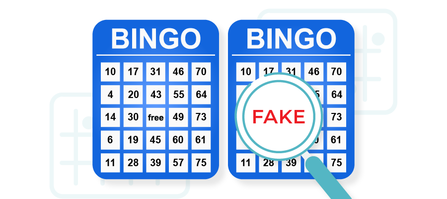 fake bingo tickets