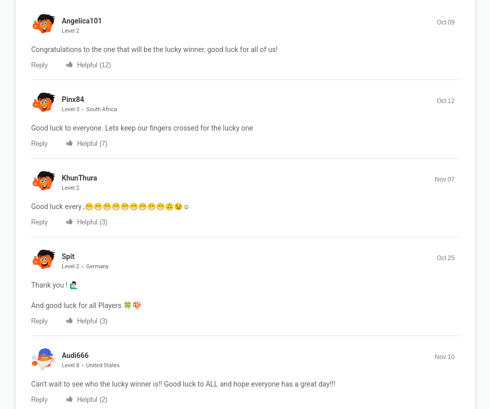 falltastic seasonal jackpot sweepstake user comments