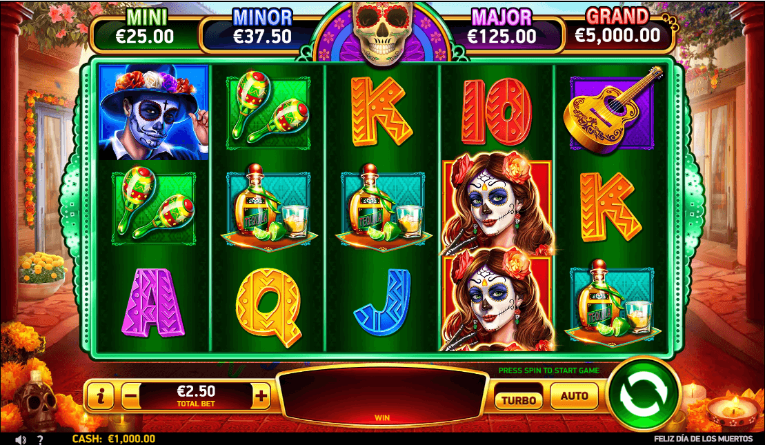 Feliz Dia de los Muertos Online Slot Game Features
