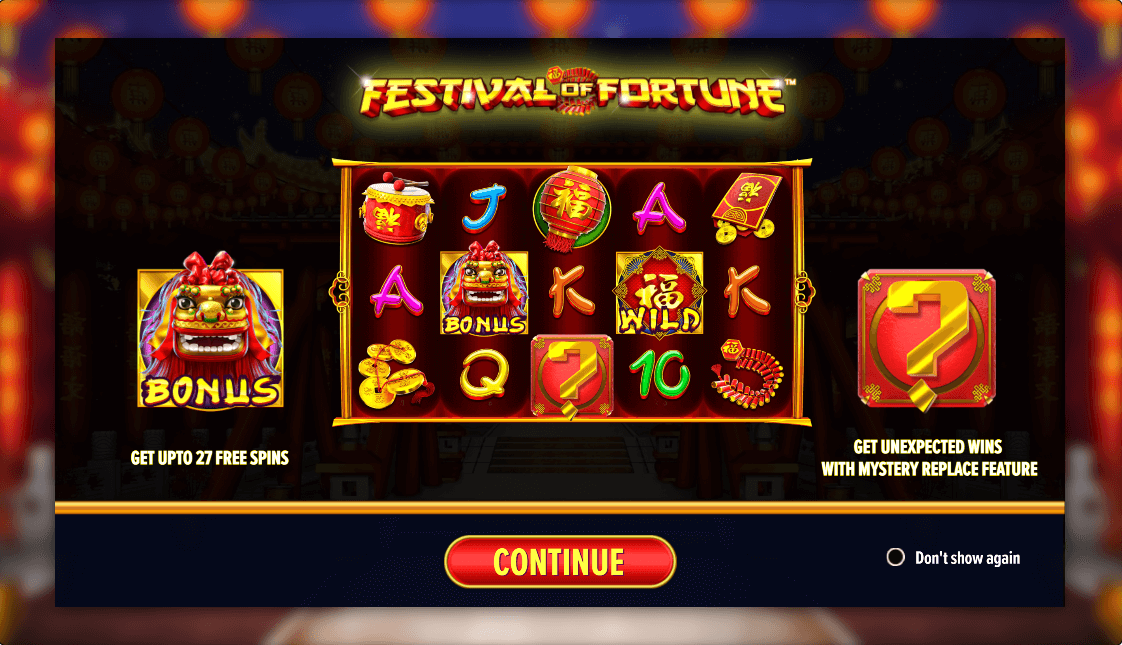 Festival of Fortune Online Slot Game Features
