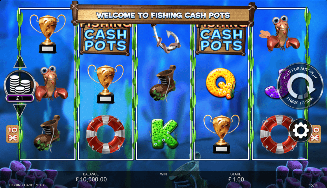 Fishing Cash Pots Online Slot Game Features
