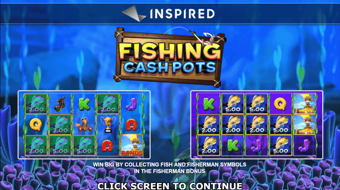 Fishing Cash Pots Online Slot Game Reels