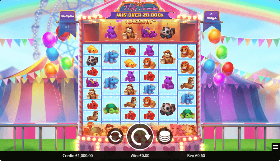 fluffy megaways reels