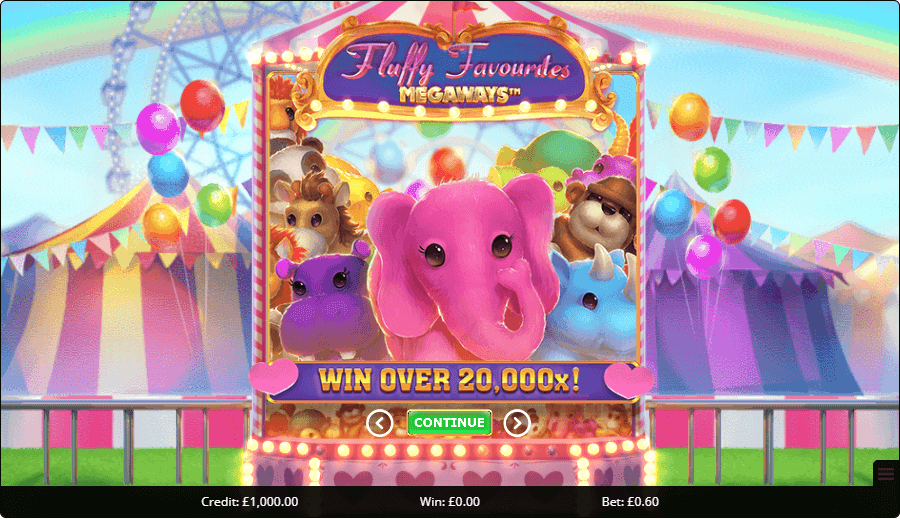 fluffly favourites megaways start