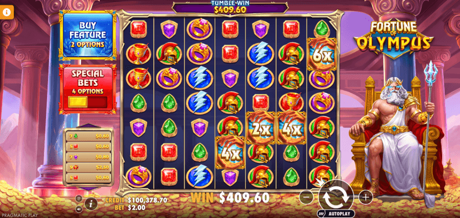 fortune of olympus tableau