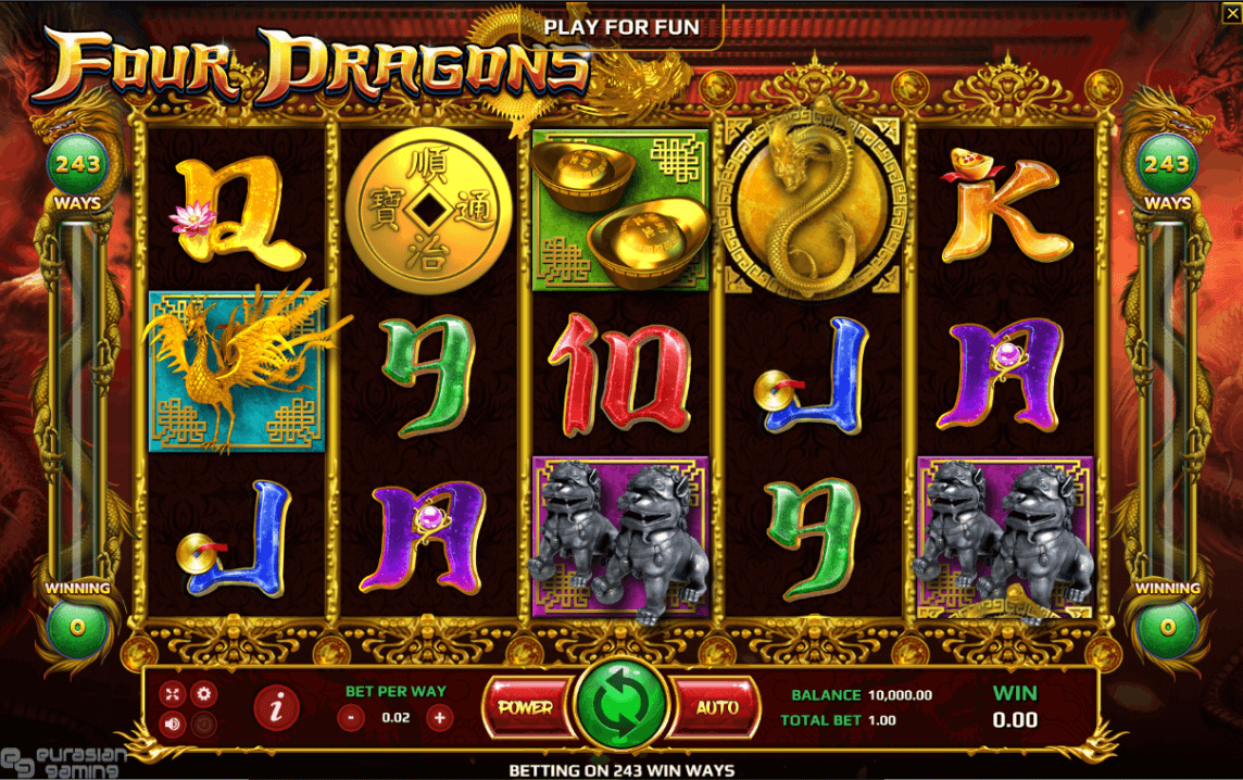 Four Dragons Online Slot Game Features
