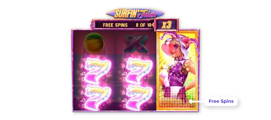 free spins features