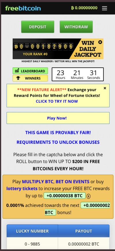 freebetco.in faucet mobile