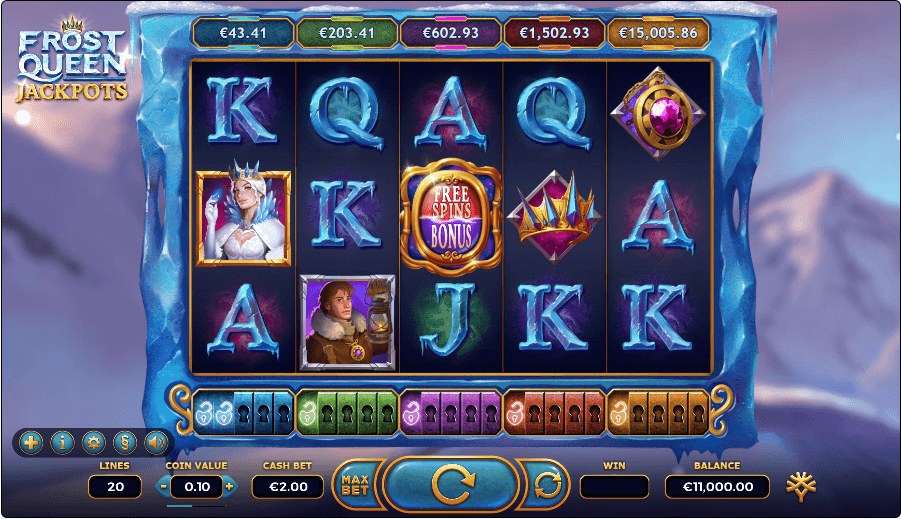 Frost Queen Jackpots Online Slot Game Features