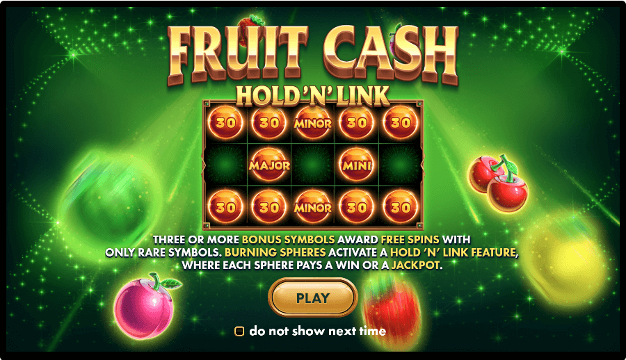 fruit cash features