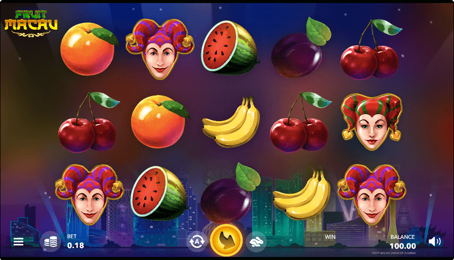 Fruit Macau Online Slot Game Reels