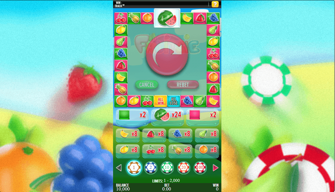 Fruitsie Online Game Reels