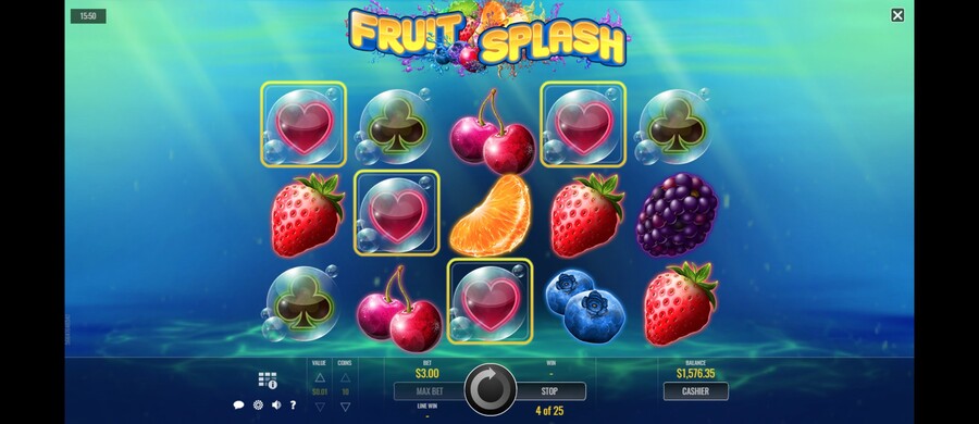 Fruit Splash Slot Combinations