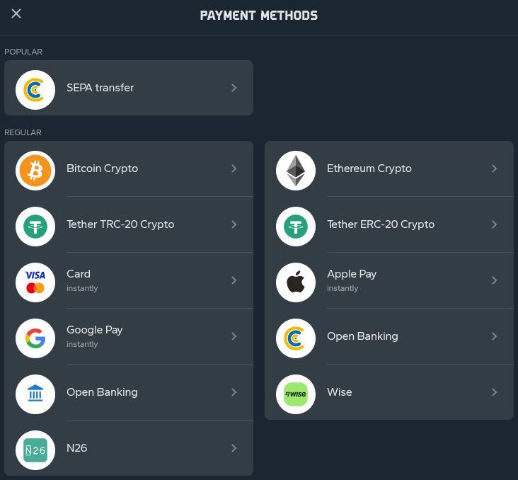 galacticbets casino banking methods