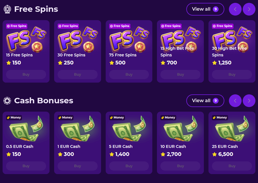 gambloria casino shop