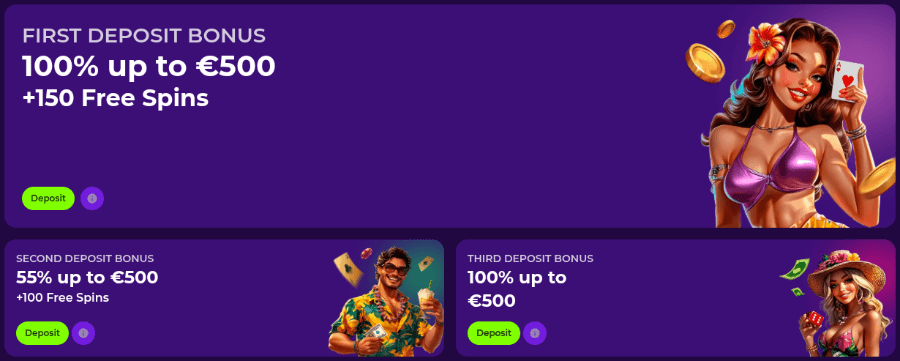 gambloria casino welcome pack