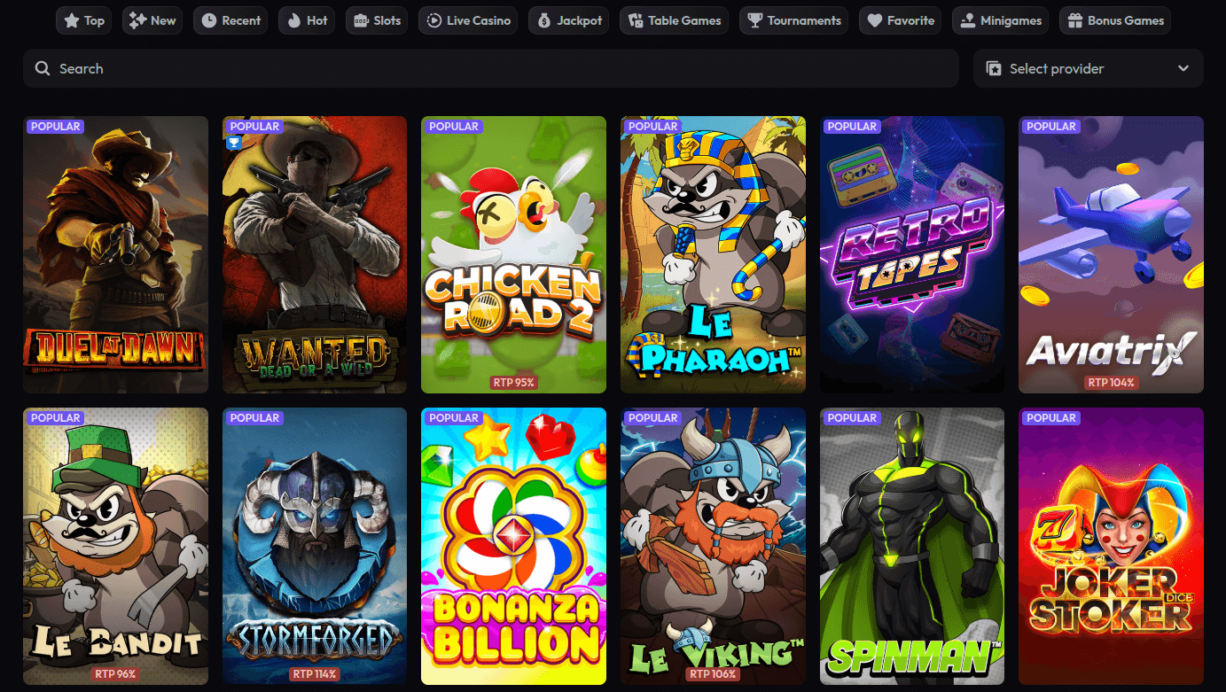 Game Library Ignibet Casino