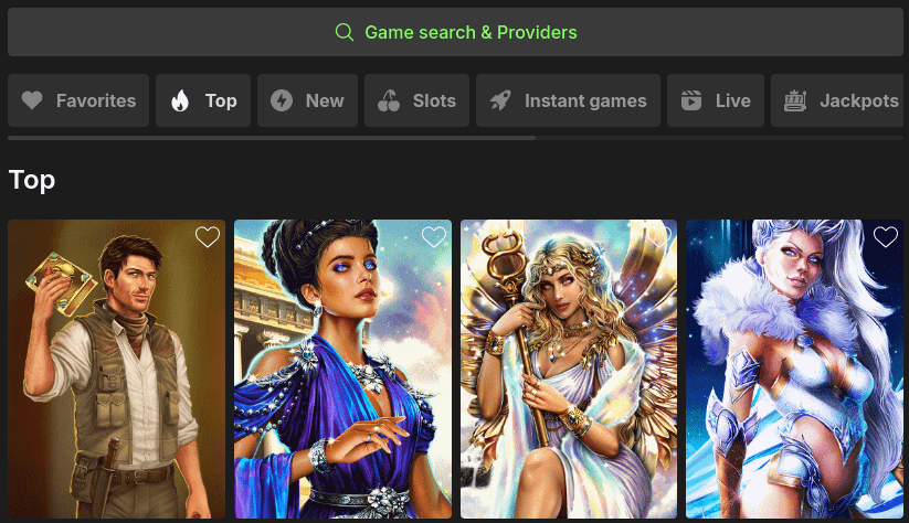 gamixbet casino game library