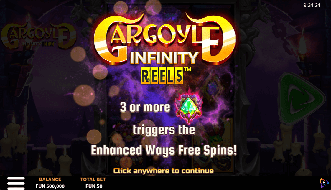 Gargoyle Infinity Reels Online Game Reels
