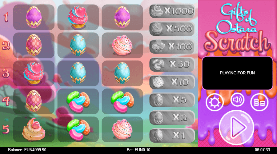 Gifts of Ostara Scratch Online Game Features