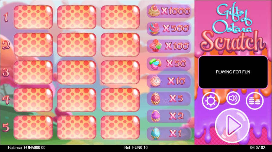 Gifts of Ostara Scratch Online Game Reels