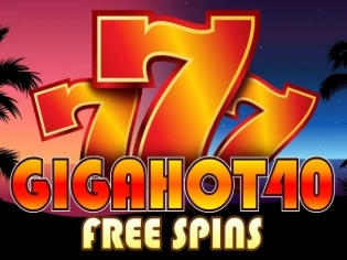 giga hot 40 free spins by fazi logo