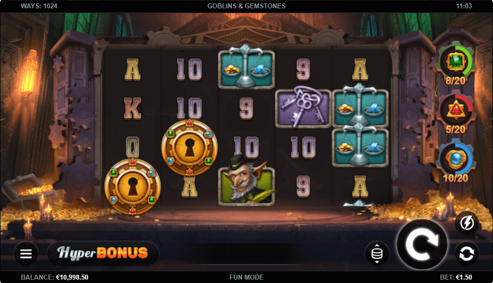 Goblins and Gemstones Online Slot Game Features