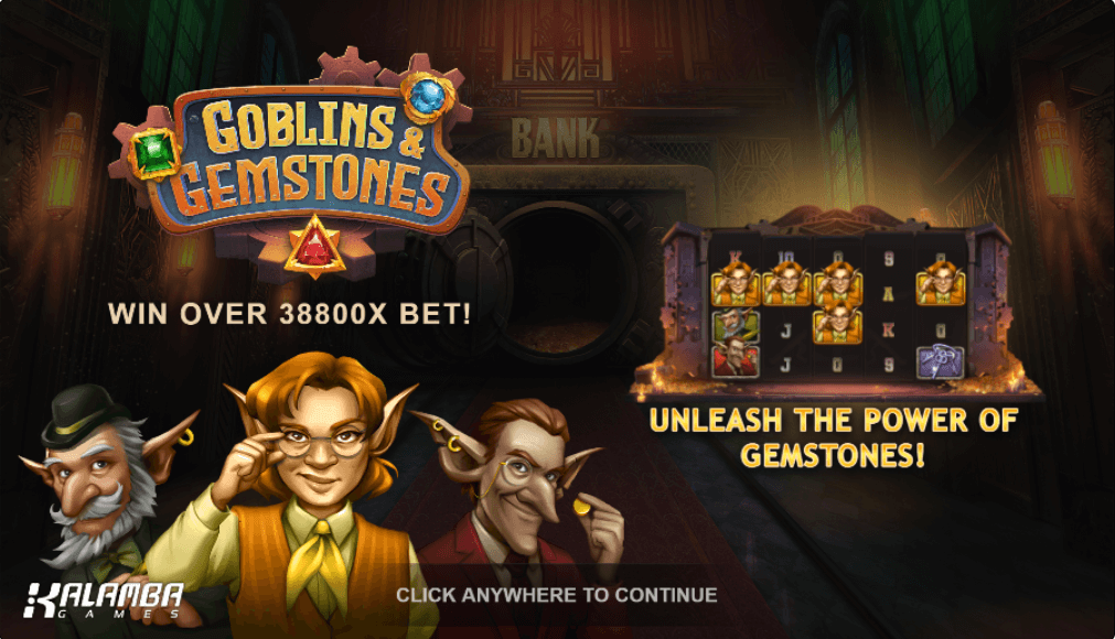 Goblins and Gemstones Online Slot Game Reels