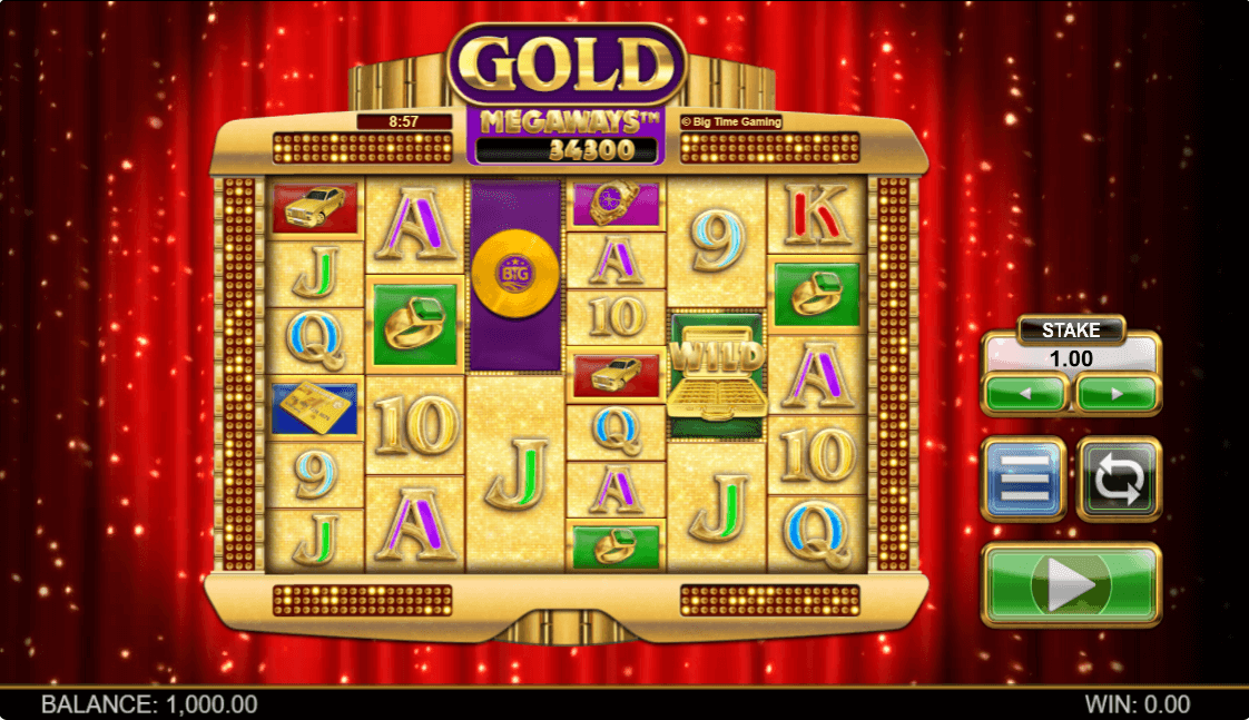 Gold Megaways Online Slot Game Reels