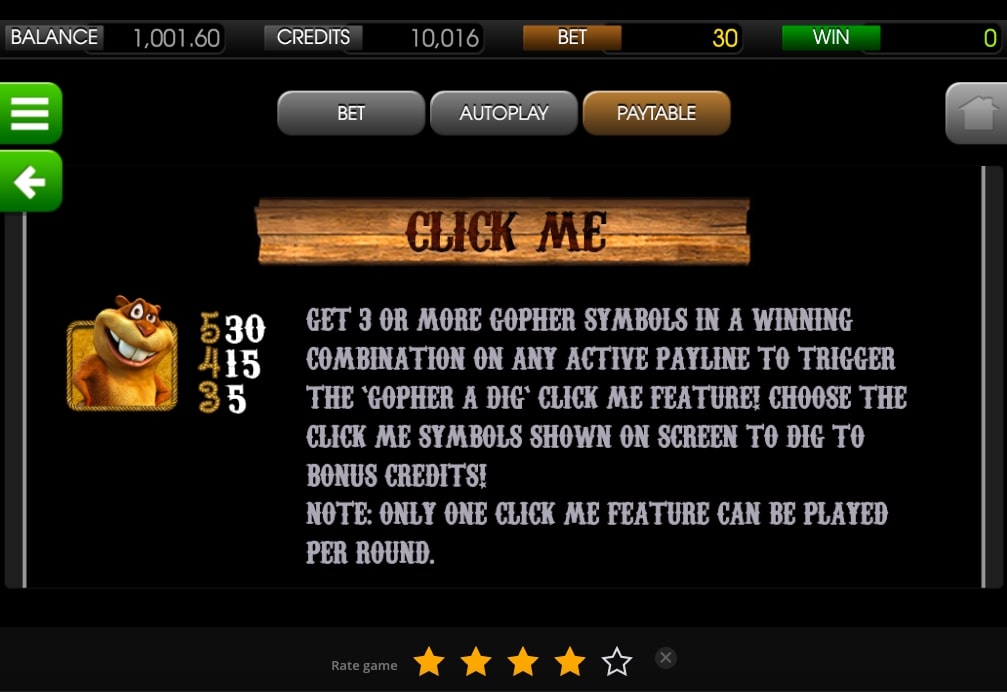 Gold Diggers Slot Feature