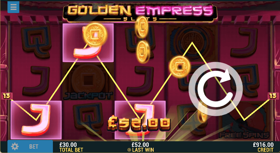 Golden Empress Online Slot Game Win