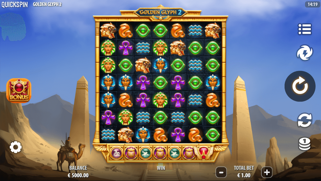 golden glyph 2 reels