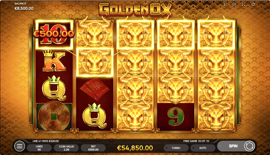 golden ox win