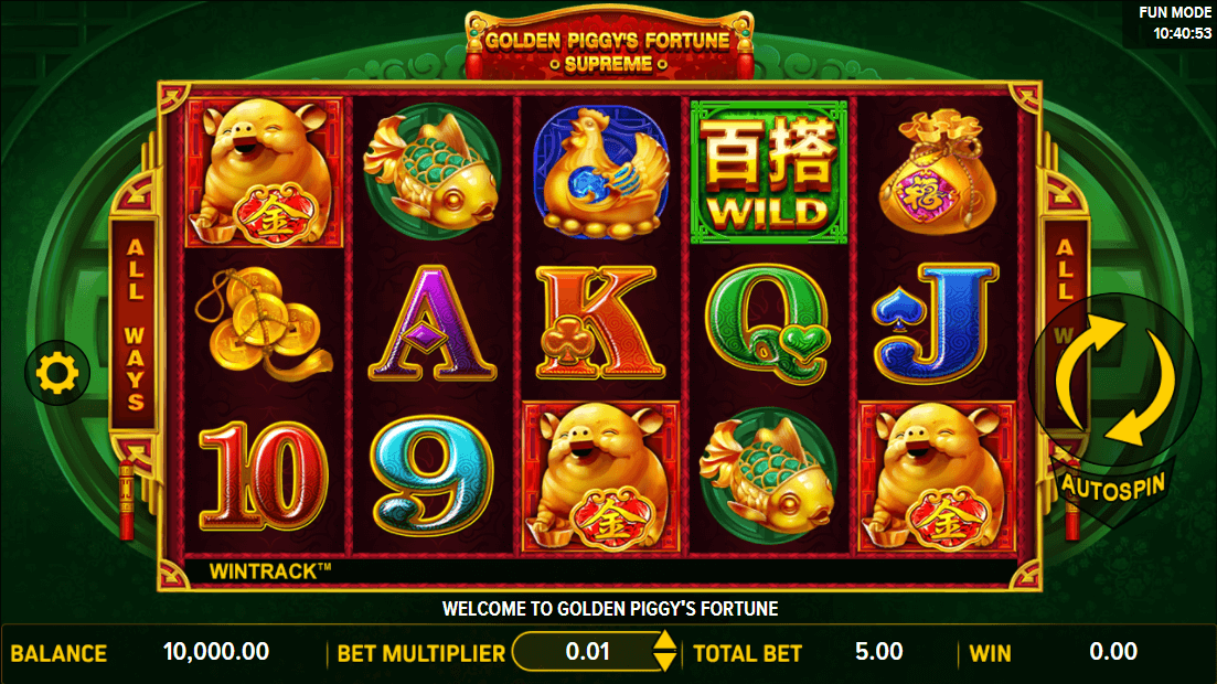Golden Piggys Fortune Supreme reels