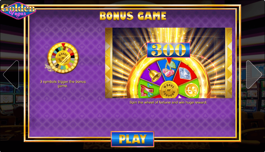 Golden Vegas Online Slot Game Bonus