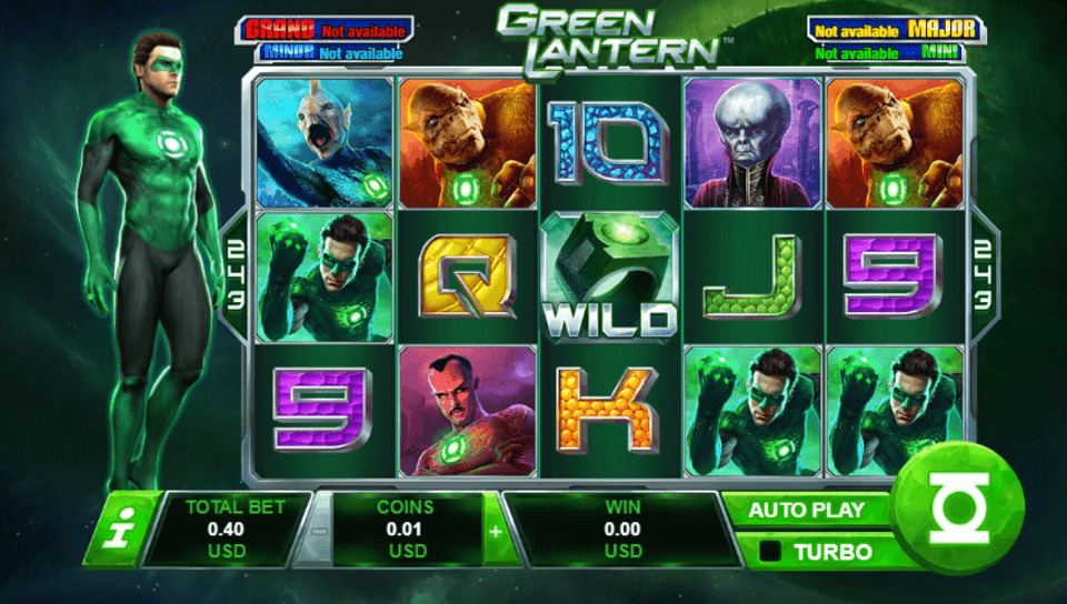 Green Lantern von Playtech Slot DE