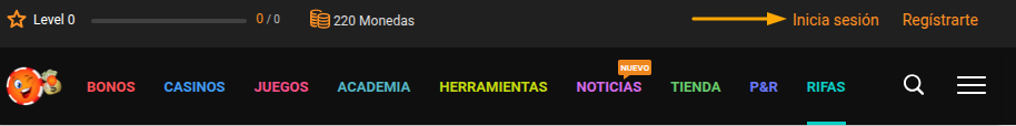 Guía de Rifas Iniciar Sesión en tu Cuenta