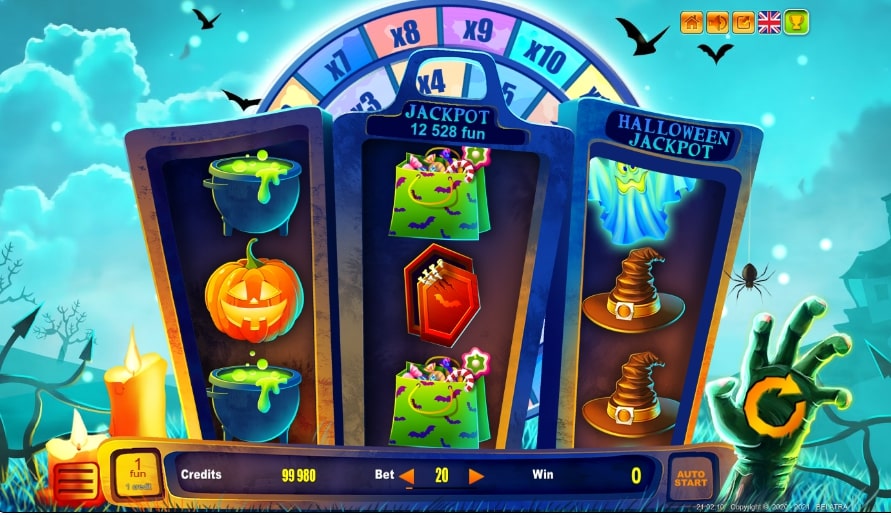 halloween jackpot slot game belatra games