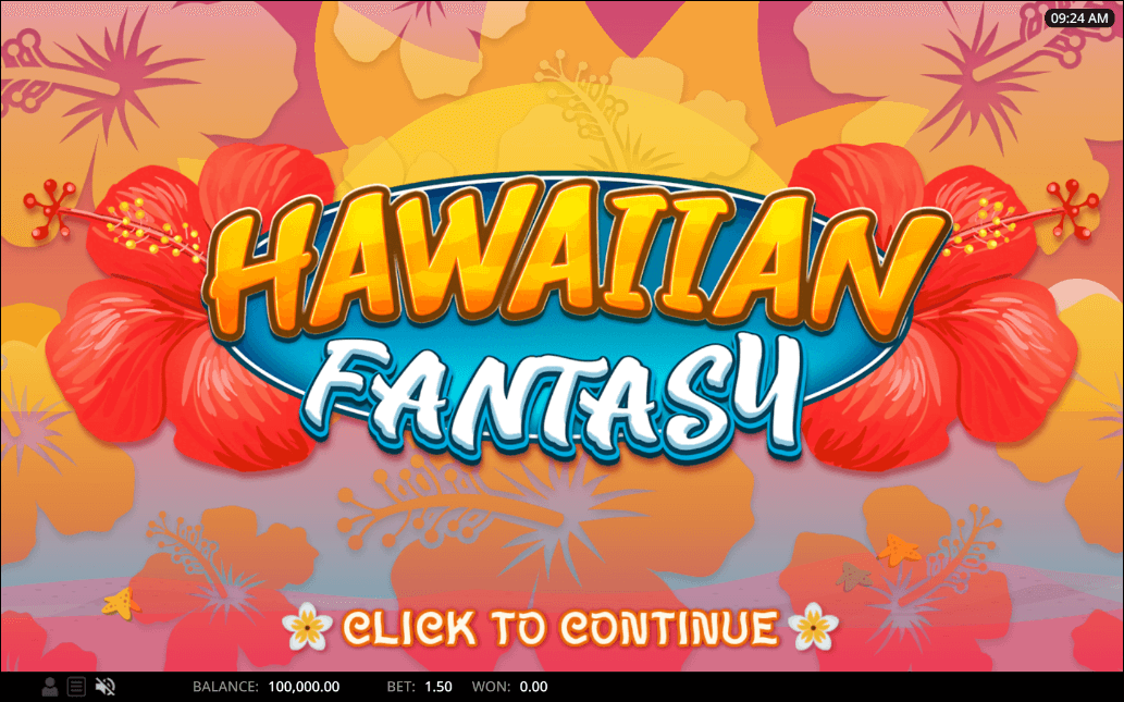 Hawaiian Fantasy Online Slot Game Reels