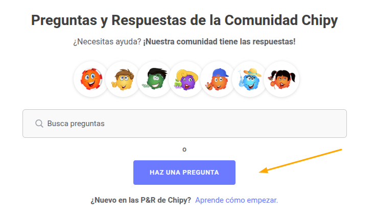 Qué son las Preguntas y Respuestas Haz una Pregunta Boton