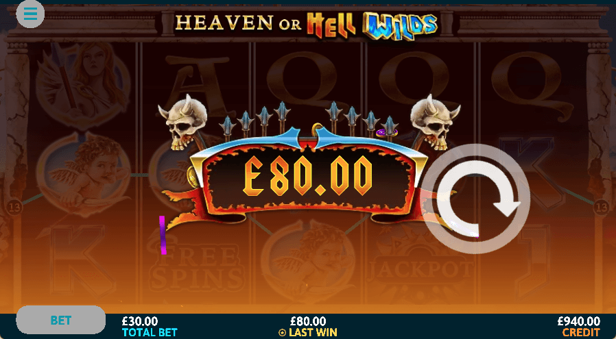 Heaven or Hell Wilds Online Slot Game Win