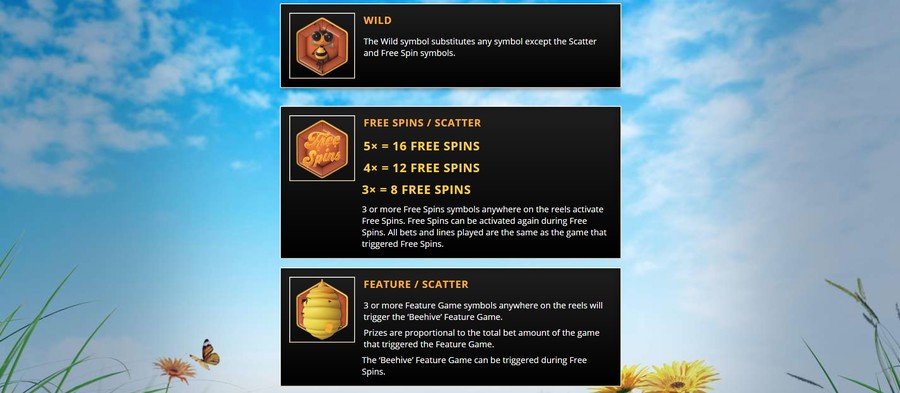 Show me the Honey Slot Features